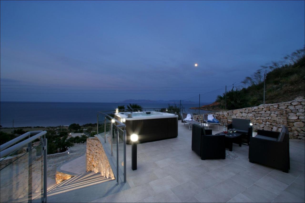 Villa Antonia - Vasca Idromassaggio Terrazza Vista Mare San Vito Lo Capo Exterior foto